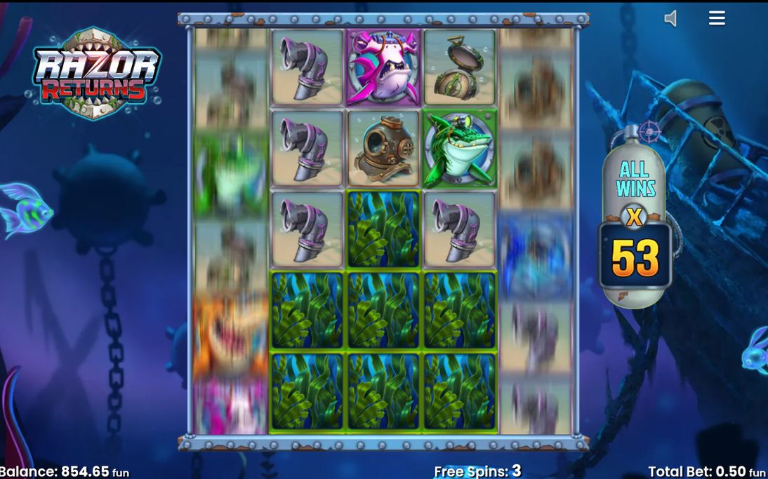 Free Spins Feature with Mystery Symbols on the grid